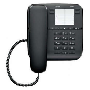 Офисная телефония GIGASET Телефон DA410, память 10 номеров, спикерфон, тональный/импульсный режим, черный, S30054S6529S301