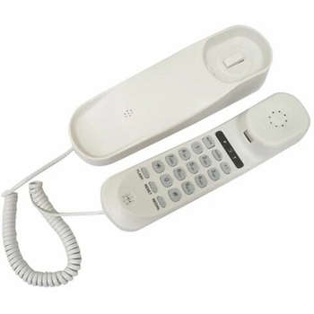 Офисная телефония RITMIX Телефон RT-002 white, удержание звонка, тональный/импульсный режим, повтор, белый, 80002230