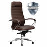 Кресло Метта офисное "SAMURAI" KL-1.04, экокожа, темно-коричневое