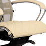 Кресло, стул Метта Накладка на сиденье для кресла "SAMURAI", экокожа, бежевая