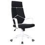 Кресло BRABIX офисное PREMIUM "Prime EX-515", пластик белый, ткань, черное, 531812
