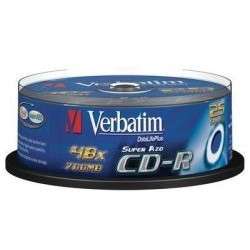 Оптический диск Verbatim Диски CD-R 52-x 700Mb, Cristal AZO, Cake Box 25 шт.