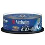 Оптический диск Verbatim Диски CD-R 52-x 700Mb, Cristal AZO, Cake Box 25 шт.