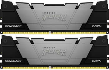Оперативная память Kingston Память DDR4 2x8GB 3200MHz KF432C16RB2K2/16 Fury Renegade Black RTL Gaming PC4-25600 CL16 DIMM 288-pin 1.35В kit dual rank с радиатором Ret