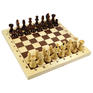 Настольная игра ДЕСЯТОЕ КОРОЛЕВСТВО Игра настольная "Шахматы", 32 деревянные фигуры, деревянная доска 30х30, 10 КОРОЛЕВСТВО, 2845