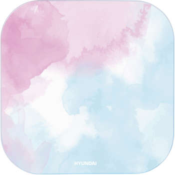 Весы HYUNDAI напольные электронные H-BS03961 макс.180кг розовый/голубой