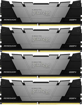 Оперативная память Kingston Память DDR4 4x32GB 3200MHz KF432C16RB2K4/128 Fury Renegade Black RTL Gaming PC4-25600 CL16 DIMM 288-pin 1.35В kit dual rank с радиатором Ret