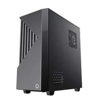 Корпус GameMax Contac COC BG ATX case, black/grey, w/o PSU, w/2xUSB3.0, w/1x14cm ARGB front fan, w/1x12cm ARGB rear fan(GMX-FN12-