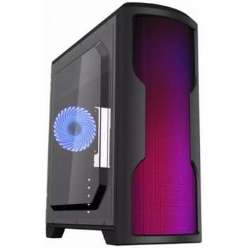 Корпус GameMax G562 Matrix ATX case, black, w/o PSU, w/1xUSB3.0+2xUSB2.0, w/1x12cm 32xLeds Blue LED rear fan