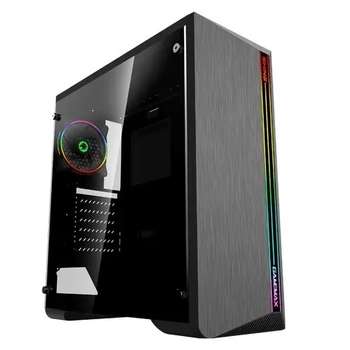 Корпус GameMax Shine G517 ATX case, black, w/o PSU,w/1xUSB3.0+2xUSB2.0, HD-Audio , w/1x12mm FR1x12cm Ring ARGB Fan