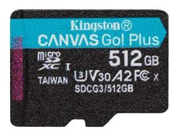 Карта памяти Kingston MICRO SDXC 512GB UHS-I W/ADAPTER SDCG3/512GB KINGSTON