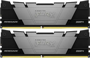 Оперативная память Kingston Память DDR4 2x32GB 3600MHz KF436C18RB2K2/64 Fury Renegade Black RTL Gaming PC4-28800 CL18 DIMM 288-pin 1.35В dual rank с радиатором Ret