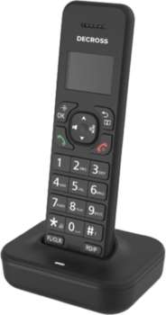 Телефон DECROSS Р/Dect DC1102B черный АОН