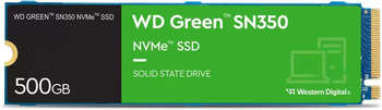 Накопитель SSD S PCIe 3.0 x4 500GB WDS500G2G0C Green SN350 M.2 2280