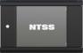 Шкаф, стойка Шкаф коммутационный NTSS-W9U6045GS-BL настенный 9U 570x450мм пер.дв.стекл 60кг черный 350мм 20.1кг 220град. 370мм IP20 сталь