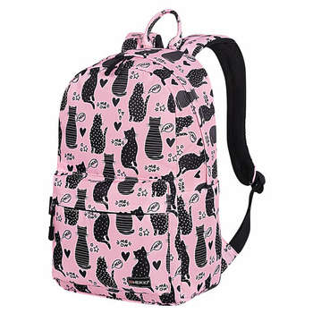 Рюкзак HEIKKI DREAM  универсальный, с карманом для ноутбука, эргономичный, Cats, 42х26х14 см, 272528