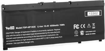 Аксессуар для ноутбука TOPON Батарея для ноутбука TOP-HP15CE 15.4V 4550mAh литиево-ионная