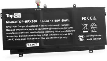Аксессуар для ноутбука TOPON Батарея для ноутбука TOP-HPX360 11.55V 5000mAh литиево-ионная