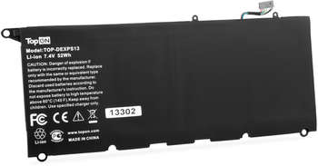 Аксессуар для ноутбука TOPON Батарея для ноутбука TOP-DEXPS13 7.4V 7100mAh литиево-ионная Dell XPS 13-9343, 13-9350