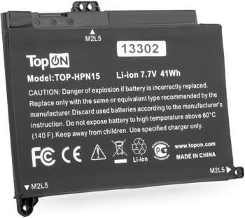 Аксессуар для ноутбука TOPON Батарея для ноутбука TOP-HPN15 7.7V 4400mAh литиево-ионная