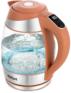 Чайник/Термопот KITFORT Чайник электрический КТ-6661 1.8л. 2200Вт оранжевый/серебристый корпус: нержавеющая сталь/стекло/пластик