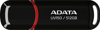 Flash-носитель A-DATA Флеш Диск 512GB AUV150 AUV150-512G-RBK USB3.0 черный