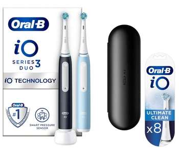 Зубная щетка Oral-B Электрическая IO3 DUO MATT BLACK + ICE BLUE ORAL-B