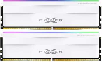 Оперативная память Silicon Power Память DDR5 2x16GB 6000MHz SP032GXLWU600FDH Xpower Zenith RGB RTL Gaming PC5-48000 CL40 DIMM 288-pin 1.35В kit single rank с радиатором Ret