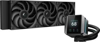 Кулер DEEPCOOL Система водяного охлаждения Mystique 360 Soc-AM5/AM4/1151/1200/1700 черный 4-pin 36.49dB Al LCD 1847gr Ret