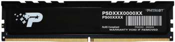 Оперативная память Patriot Память DDR5 32GB 4800MHz PSP532G48002H1 Signature Premium RTL PC5-38400 CL40 DIMM 288-pin 1.1В single rank с радиатором Ret