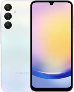 Смартфон Samsung SM-A256E Galaxy A25 128Gb 6Gb голубой моноблок 3G 4G 2Sim 6.5" 1080x2340 Android 14 50Mpix 802.11 a/b/g/n/ac NFC GPS GSM900/1800 GSM1900 TouchSc microSD max1024Gb