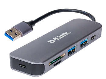 USB-концентратор D-Link Концентратор DUB-1325 с разъемом USB 3.0 Type-A