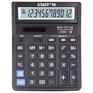 Калькулятор Staff настольный STF-777, 12 разрядов, двойное питание, 210x165 мм, ЧЕРНЫЙ, 250458