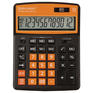 Калькулятор Brauberg настольный EXTRA COLOR-12-BKRG , 12 разрядов, двойное питание, ЧЕРНО-ОРАНЖЕВЫЙ, 250478