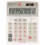 Калькулятор Brauberg настольный EXTRA-12-WAB ,12 разрядов, двойное питание, антибактериальное покрытие, БЕЛЫЙ, 250490