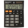 Калькулятор Brauberg настольный ULTRA-08-BK, КОМПАКТНЫЙ , 8 разрядов, двойное питание, ЧЕРНЫЙ, 250507