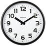 Часы настенные TROYKATIME  91900945, круг, белые, черная рамка, 23х23х4 см