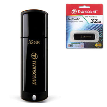 Flash-носитель Transcend Флеш-диск 32 GB, Jet Flash 350, USB 2.0, черный, TS32GJF350