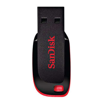 Flash-носитель SanDisk Флеш-диск 128 GB, Cruzer Blade, USB 2.0, черный, SDCZ50-128G-B35