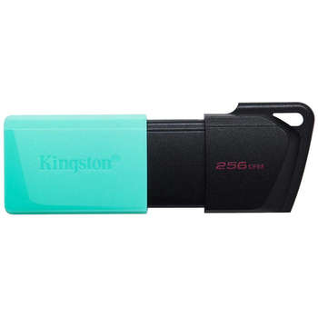 Flash-носитель Kingston Флеш-диск 256GB DataTraveler Exodia M, разъем USB 3.2, черный/зеленый, DTXM/256GB