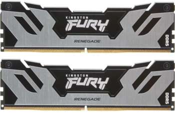 Оперативная память Kingston Память DDR5 2x48GB 6000MHz KF560C32RSK2-96 Fury Renegade Silver RTL Gaming PC5-48000 CL32 DIMM 288-pin 1.35В с радиатором Ret