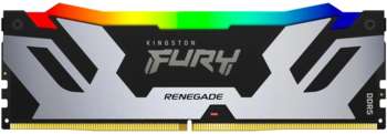 Оперативная память Kingston Память DDR5 24GB 7200MHz KF572C38RSA-24 Fury Renegade Silver/Black RGB RTL Gaming PC5-57600 CL38 DIMM 288-pin 1.45В single rank с радиатором Ret