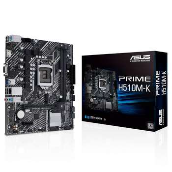 Материнская плата ASUS PRIME H510M-K R2.0 LGA1200 mATX 2xDDR4 PCIEx16 PCIEx1 M.2 HDMI VGA