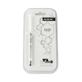 Термопрокладка ALSEYE Термопаста S420 Color: Grey Thermal Conductivity: ＞1.36 Thermal Impedance: <0.229
Specific Gravity:>2 Viscosity: 1000 Thixotropic Index: 350±10 Moment
Beared Temperature： -50-340℃ Operation Temperture: -30-300℃;
silicon conpounds:35%;
carbon conpounds:35%;