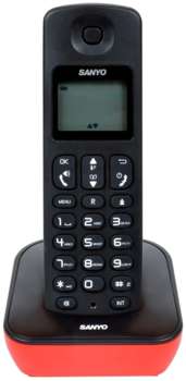 Телефон SANYO Р/Dect RA-SD53RUR красный/черный АОН