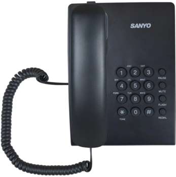 Телефон SANYO проводной RA-S204B черный