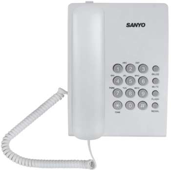Телефон SANYO проводной RA-S204W белый