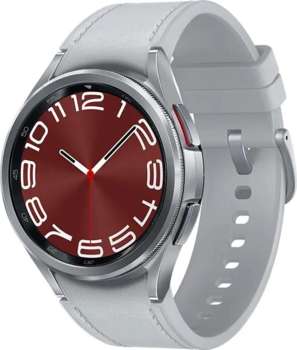 Умные часы, браслет Samsung Смарт-часы Galaxy Watch 6 Classic LTE 47мм 1.5" Super AMOLED корп.серебристый рем.серебристый
