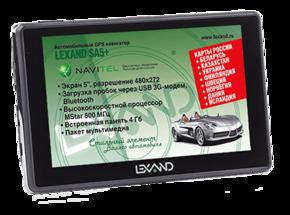 LEXAND GPS-навигатор Lexand SA5 5" 480x272 4Gb microSD черный (уценка)