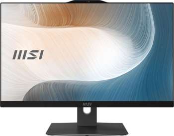 Моноблок MSI Modern AM242P 1M-1030XRU 23.8" Full HD Core 5 120U  16Gb 1Tb 7.2k SSD256Gb Graphics noOS GbitEth WiFi BT 120W клавиатура мышь Cam черный 1920x1080